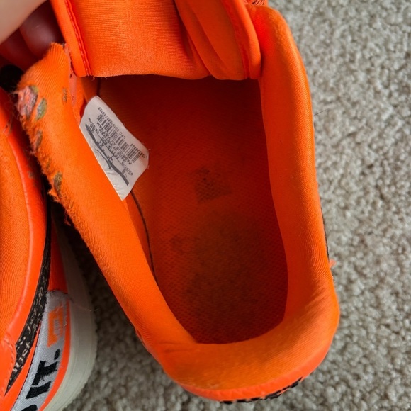 Nike Air Force 1 Low Just Do It (AR7719-800 ) Neon Orange Black sneakers Size 8 main image 4